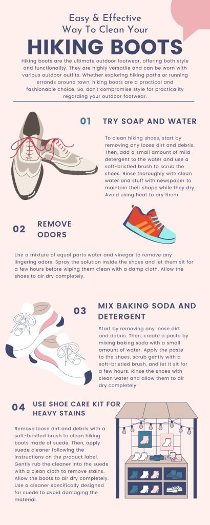how to clean hiking boots