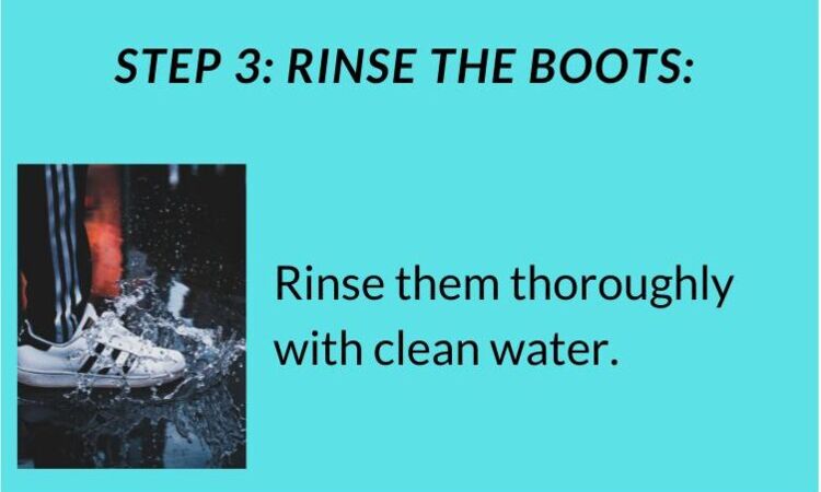 rinse your boots