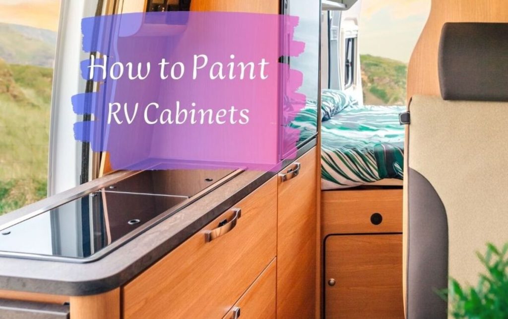 how to paint laminate rv cabinets
